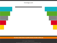 Tablet Screenshot of honedge.com